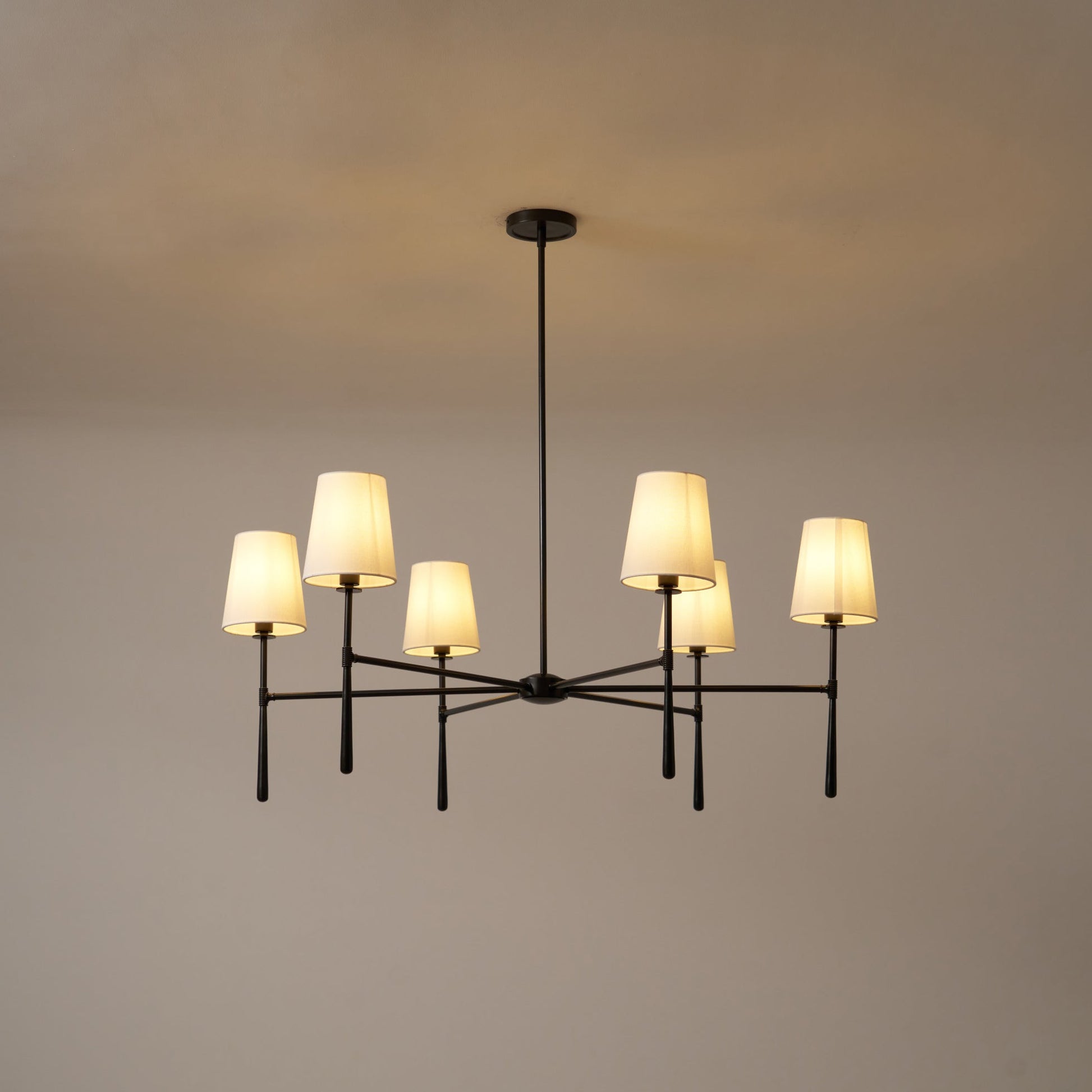 Valea Chandelier Head 4/6 Mid-century - Lamp Copper