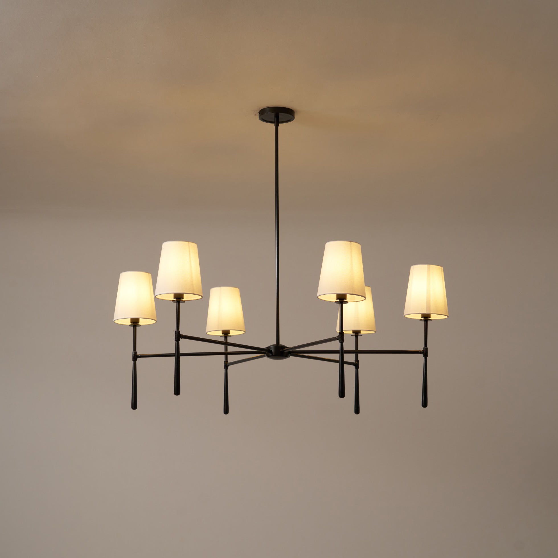 Valea Chandelier Head 4/6 Mid-century - Lamp Copper