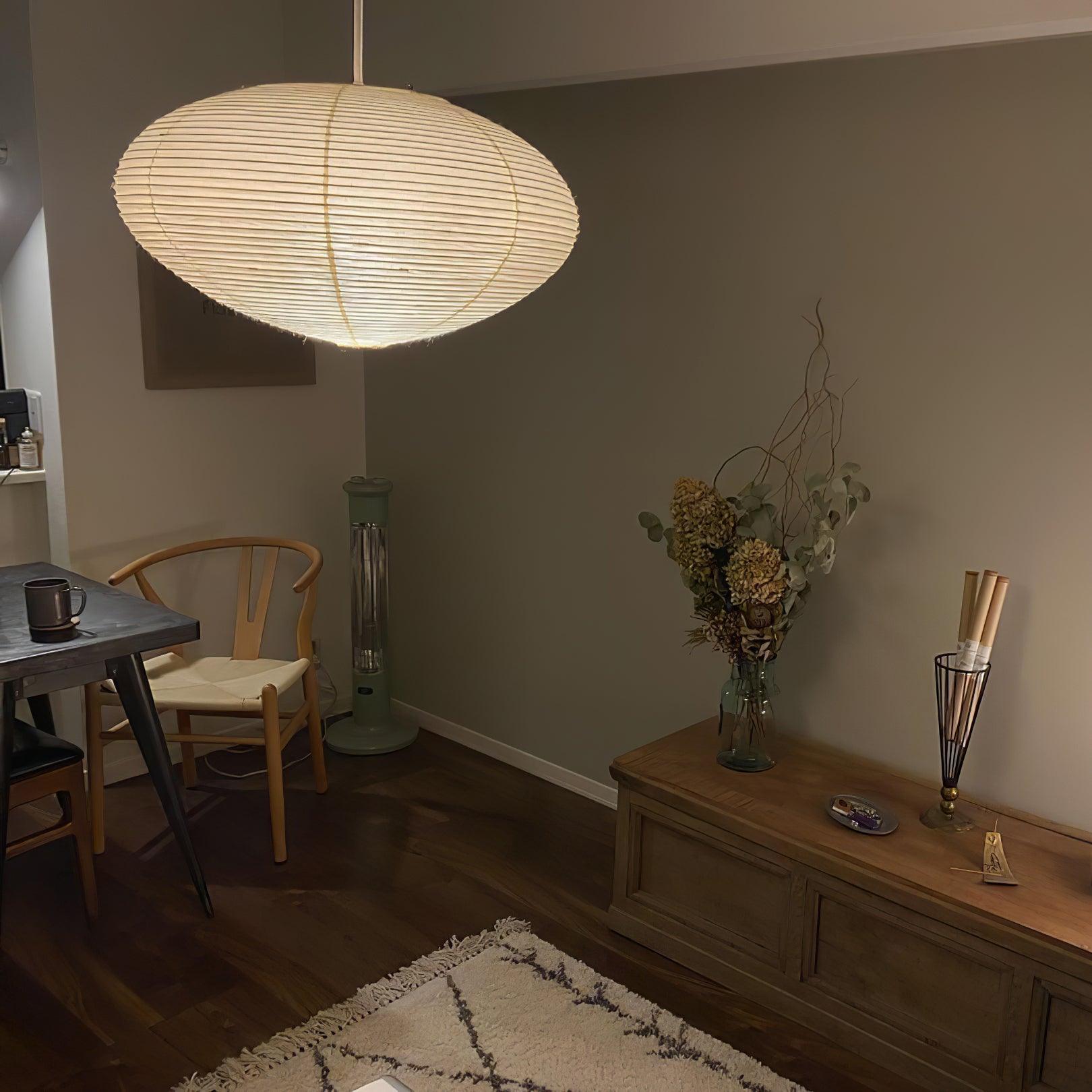 Sente Washi Paper Swag Pendant Light - Lamp Copper