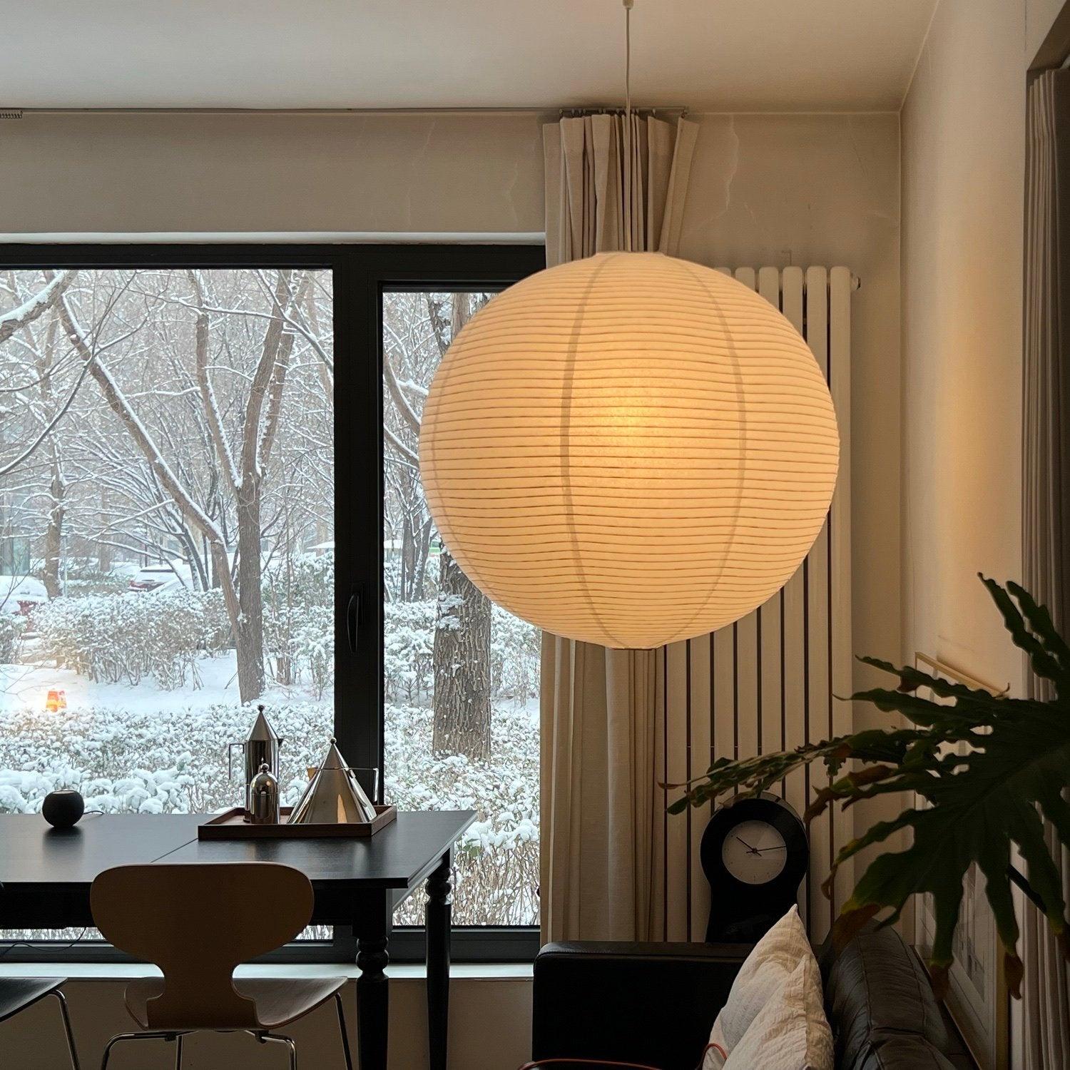 Lustra Pendant Lamp Paper for Living Room - Lamp Copper