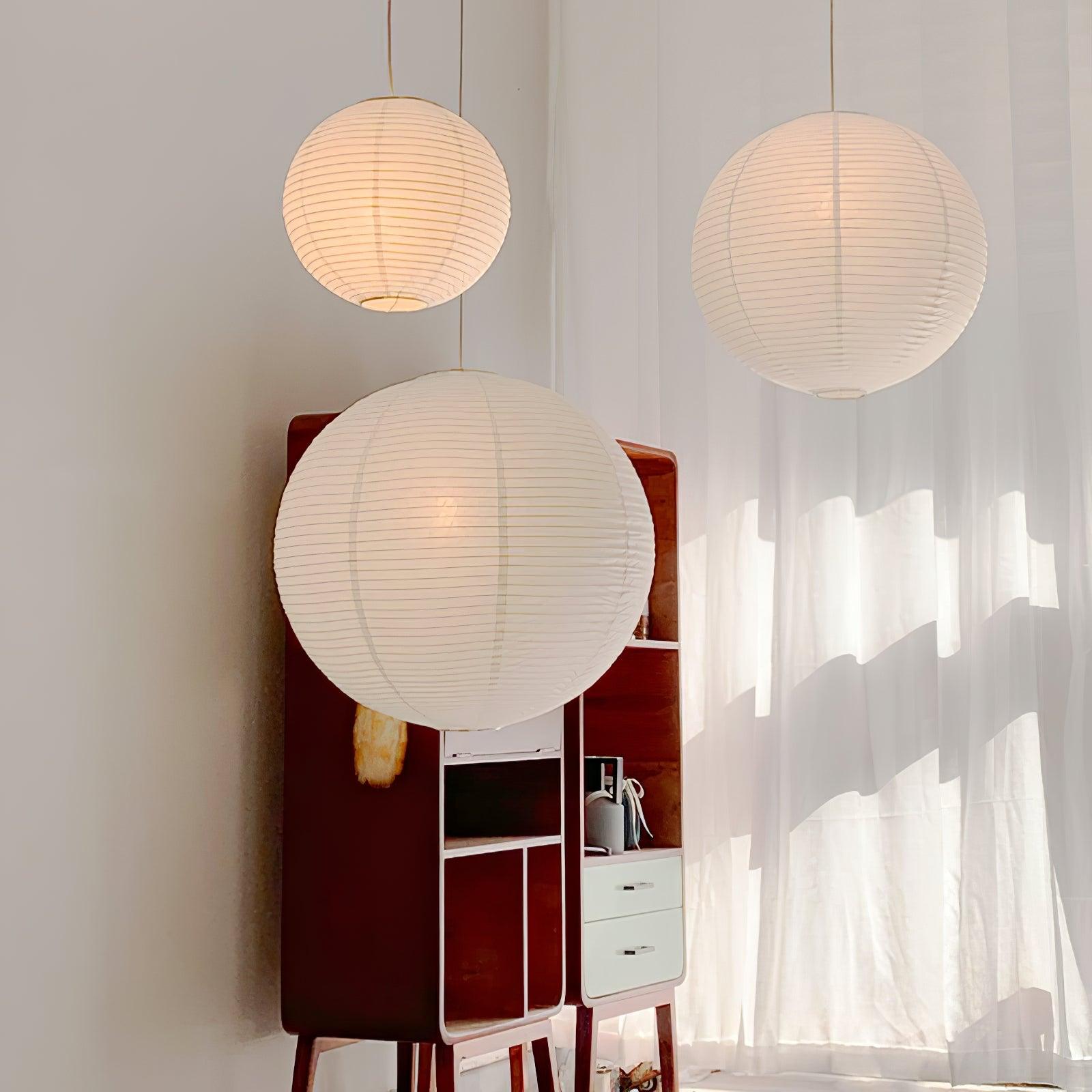 Lustra Pendant Lamp Paper for Living Room - Lamp Copper