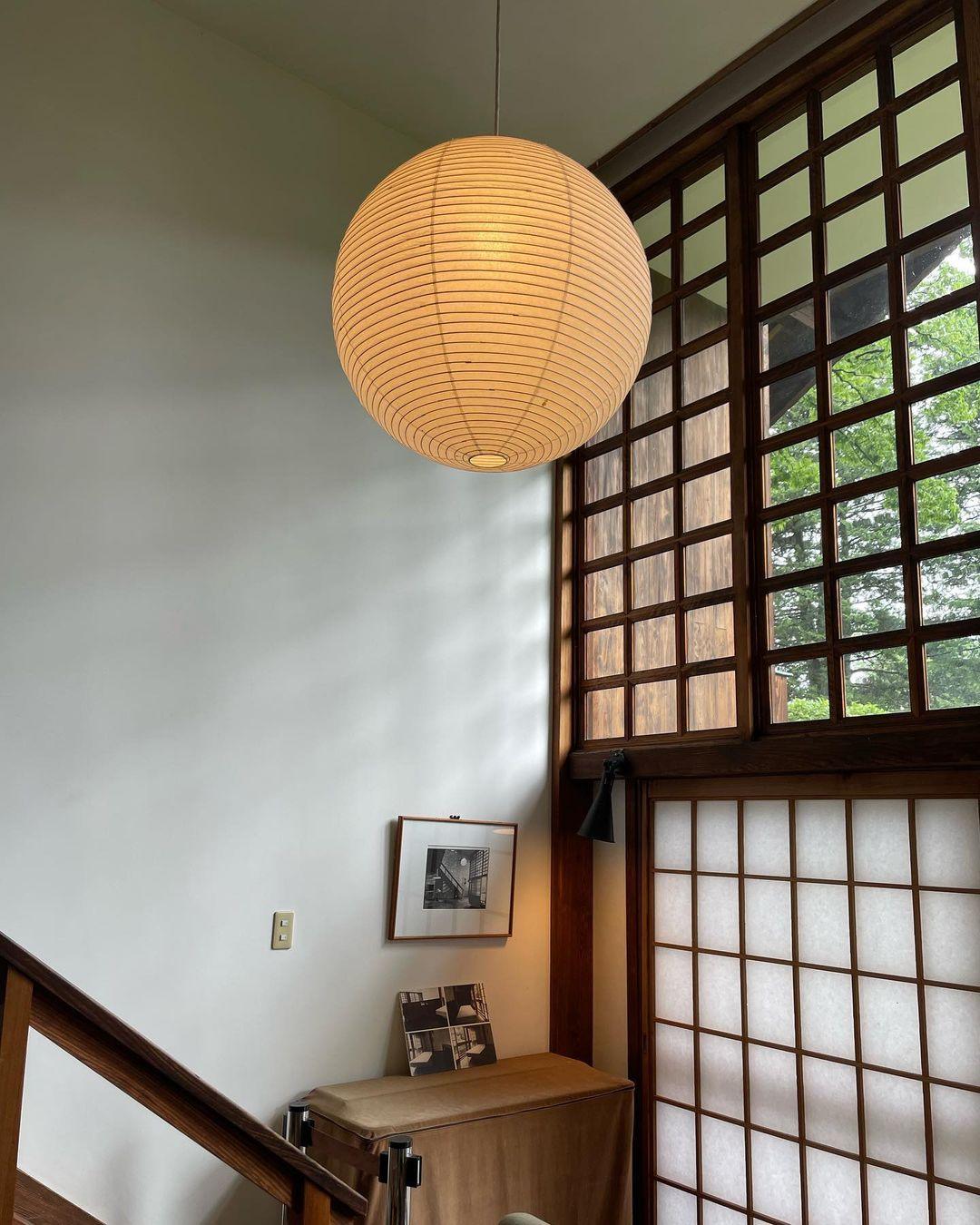 Lustra Pendant Lamp Paper for Living Room - Lamp Copper