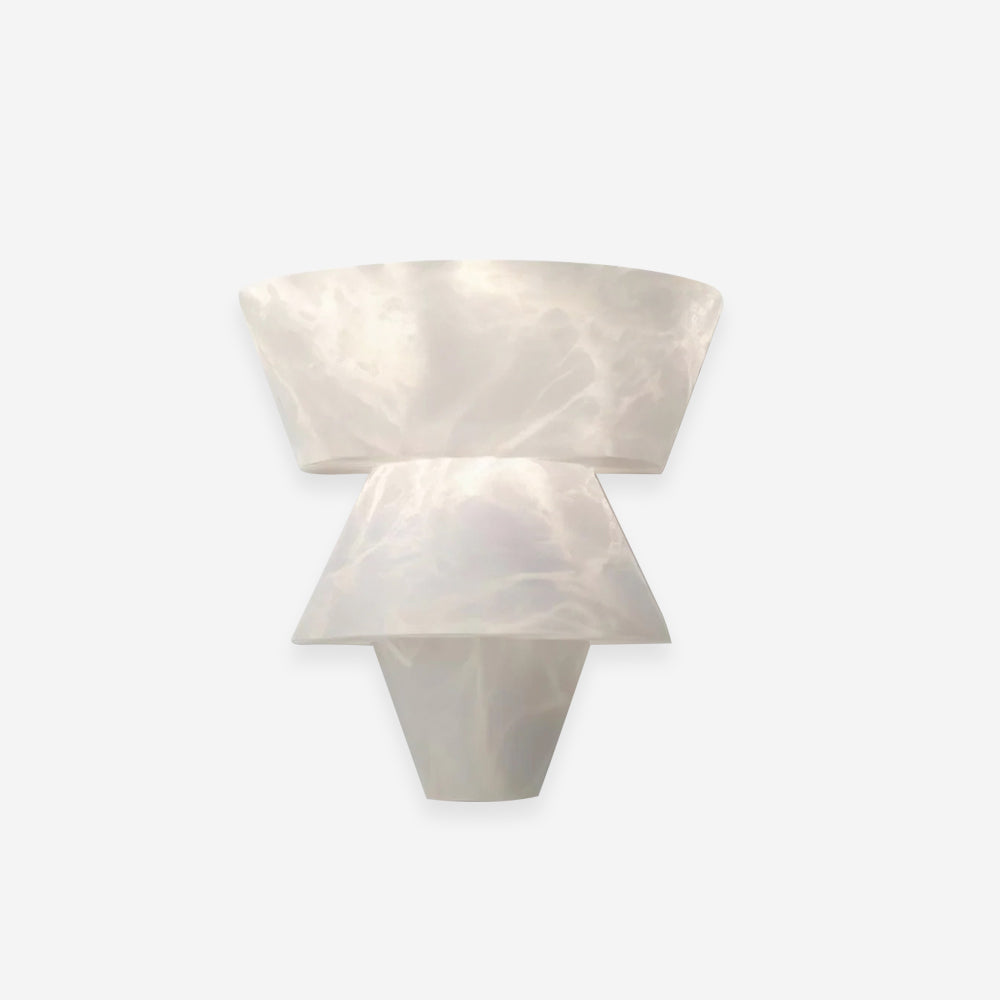 Elyon Elegant White Alabaster Wall Lamp - Lamp Copper