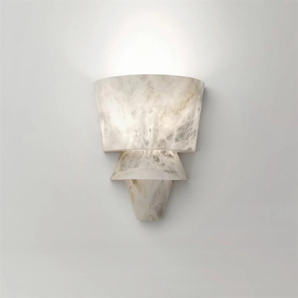 Elyon Elegant White Alabaster Wall Lamp - Lamp Copper