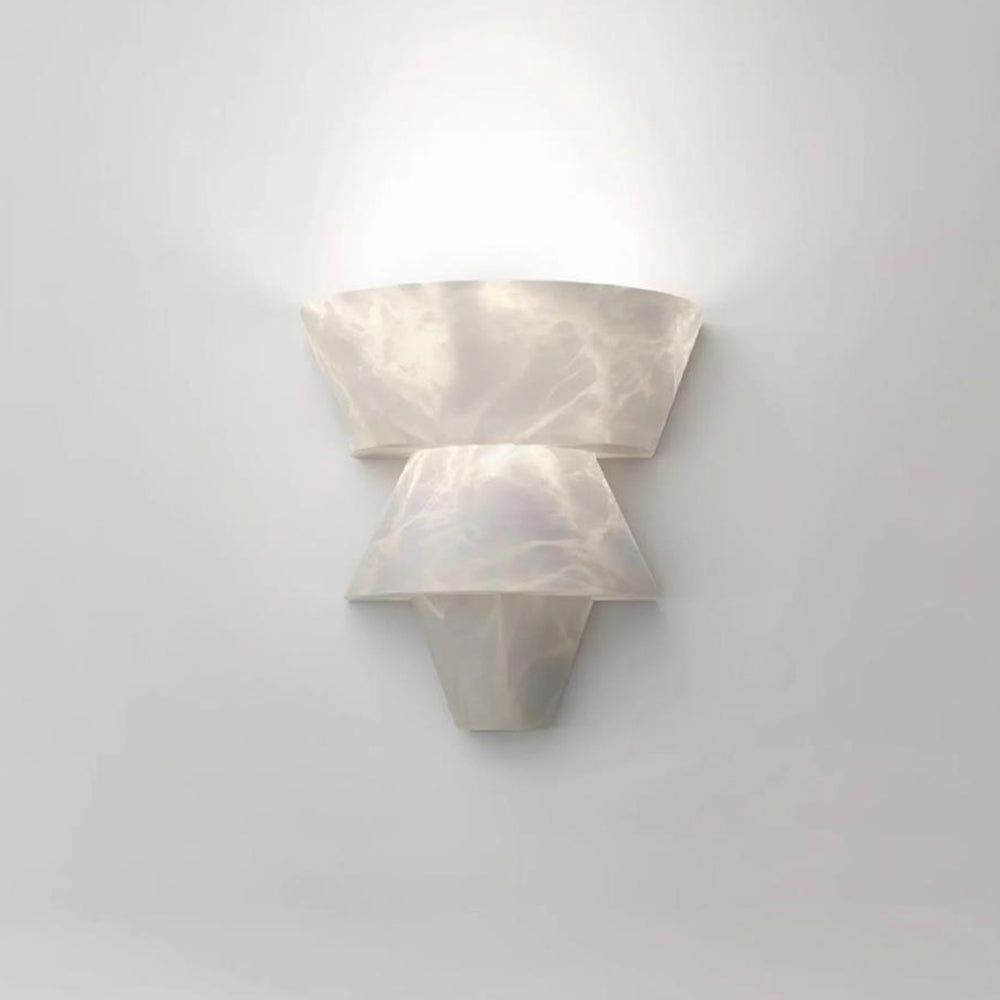 Elyon Elegant White Alabaster Wall Lamp - Lamp Copper