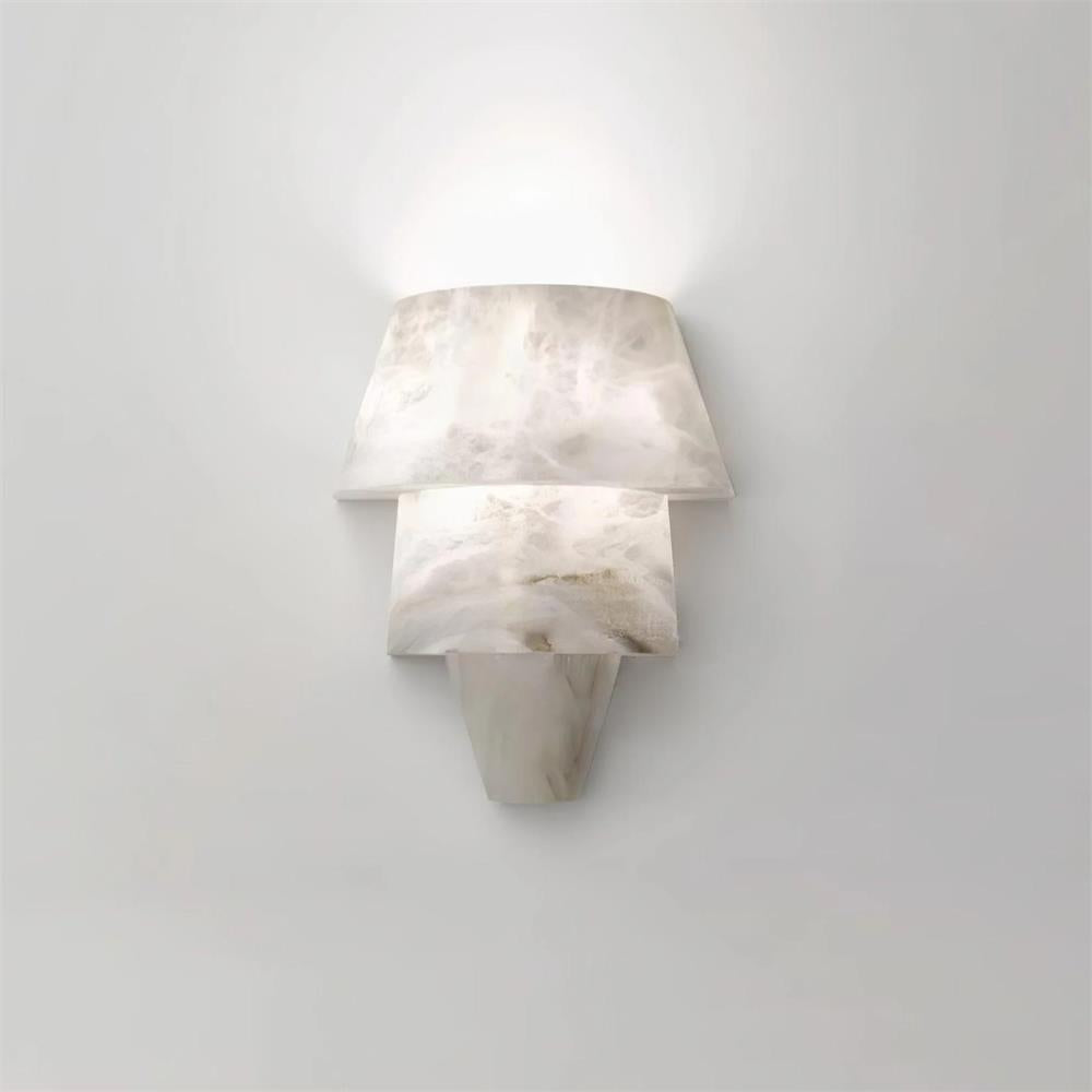 Elyon Elegant White Alabaster Wall Lamp - Lamp Copper