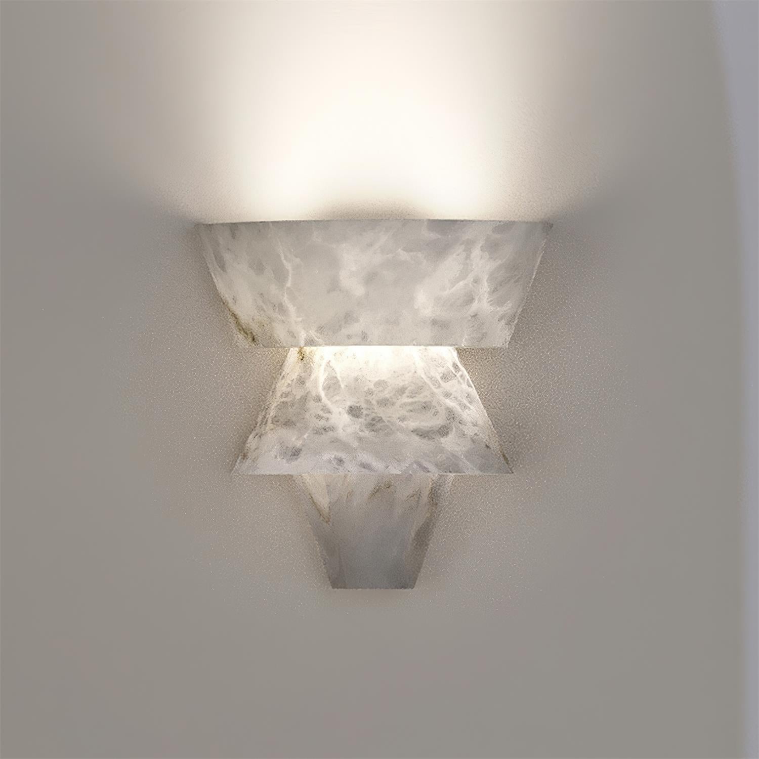 Elyon Elegant White Alabaster Wall Lamp - Lamp Copper