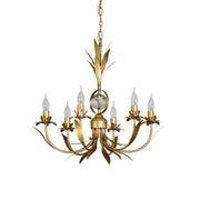 Zamarir Vintage Industrial 6-Light Metal Chandelier - Lamp Copper