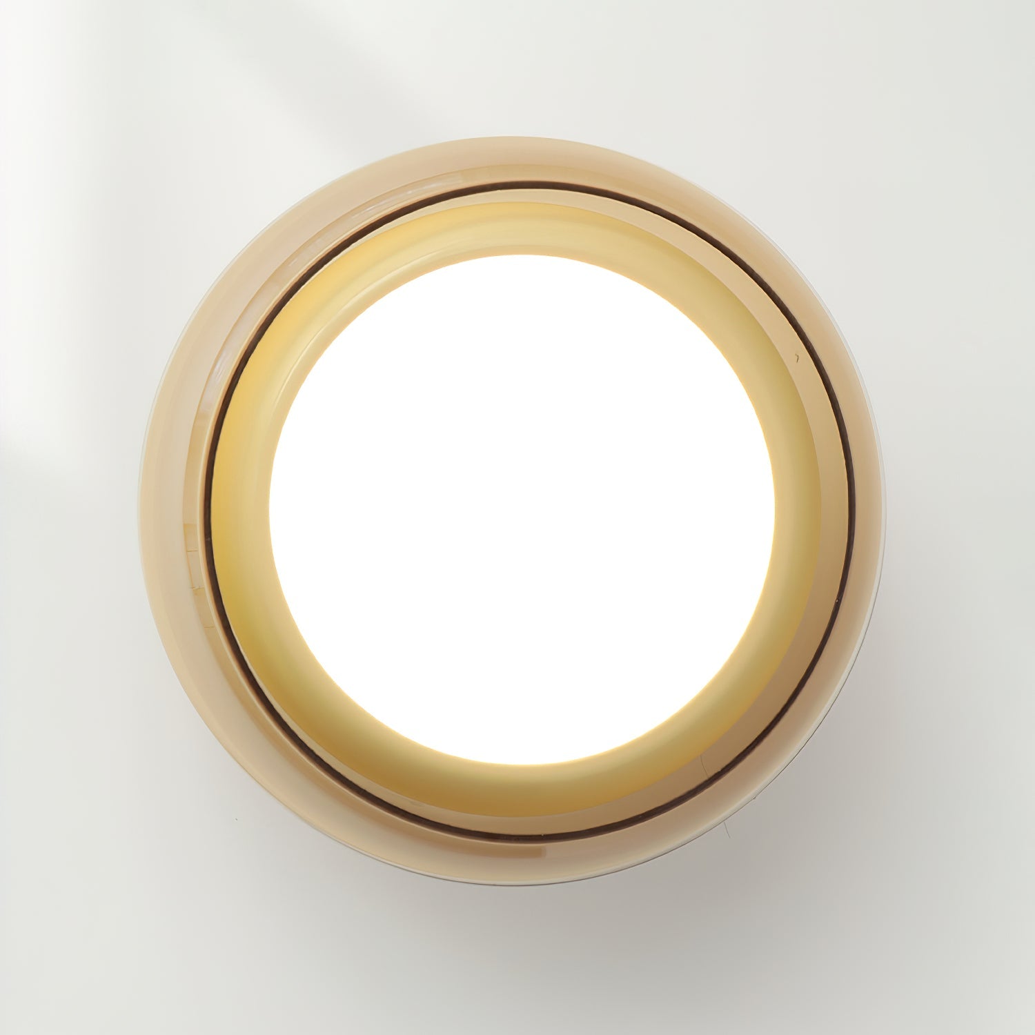 June Retro Glass Flush Mount Ceiling Light - Lamp Copper