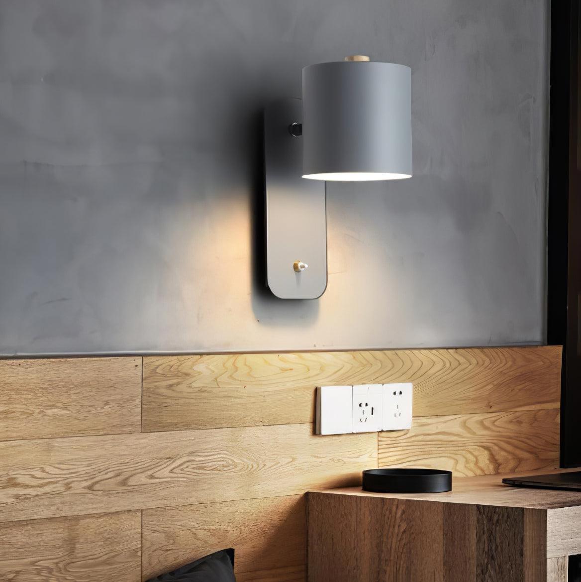 Quella Rotatable Cylinder Wall Lamp - Lamp Copper