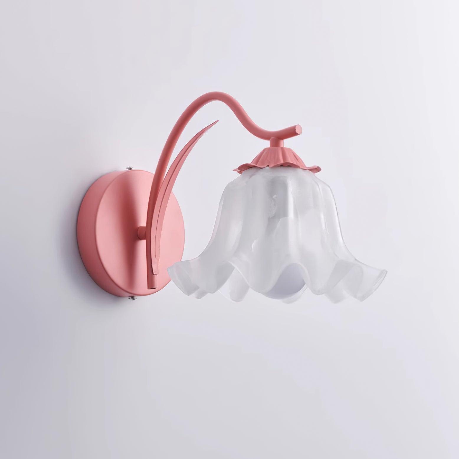 Wall Lamp Botanical Whimsy Green Stem - Lamp Copper
