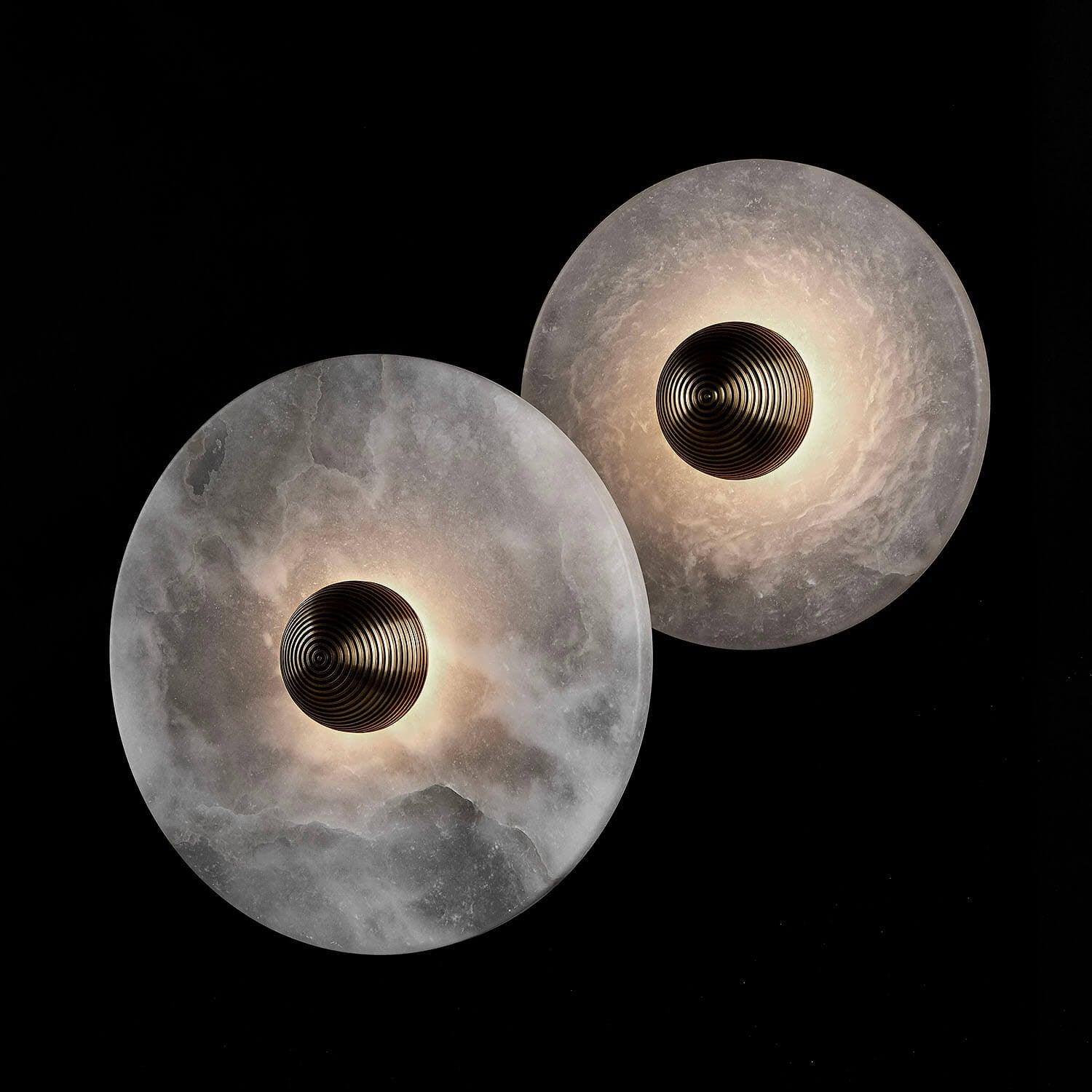 Cryn Alabaster Combination Wall Lamp - Lamp Copper