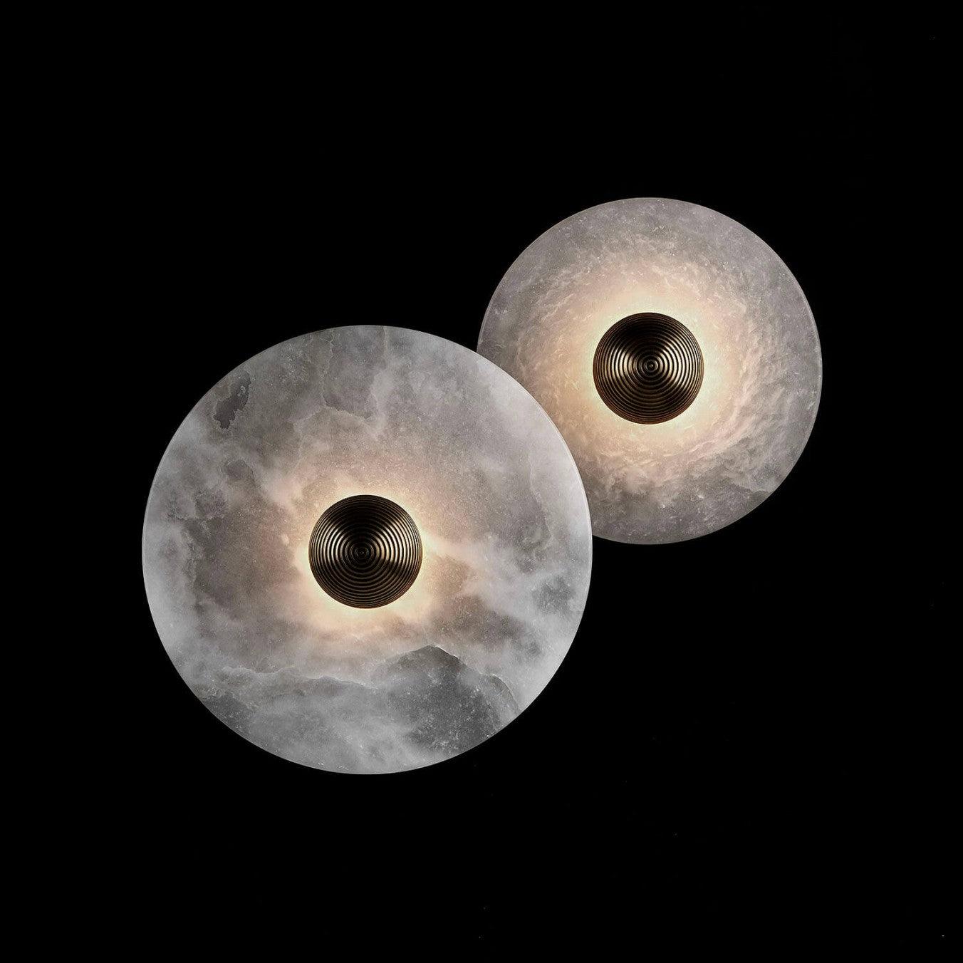 Cryn Alabaster Combination Wall Lamp - Lamp Copper