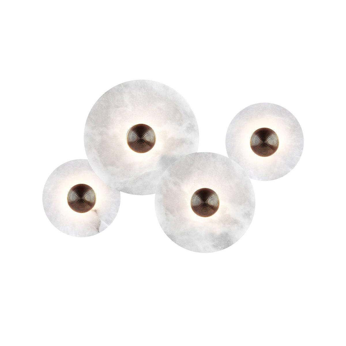 Cryn Alabaster Combination Wall Lamp - Lamp Copper