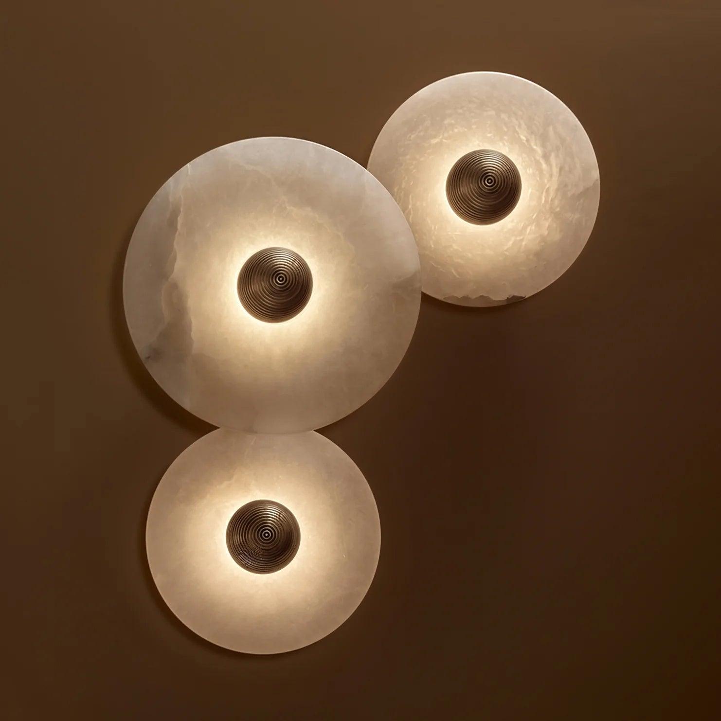 Cryn Alabaster Combination Wall Lamp - Lamp Copper
