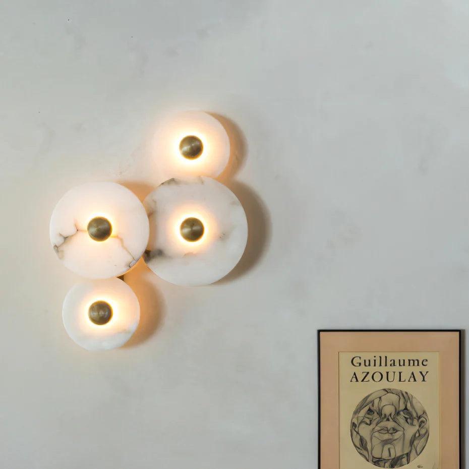 Cryn Alabaster Combination Wall Lamp - Lamp Copper