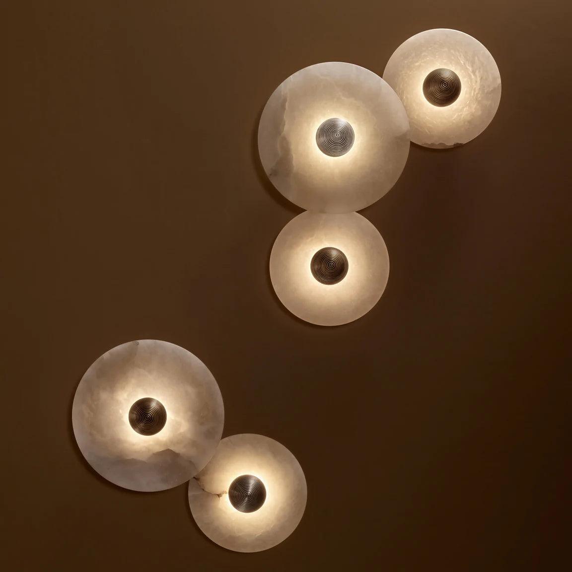 Cryn Alabaster Combination Wall Lamp - Lamp Copper