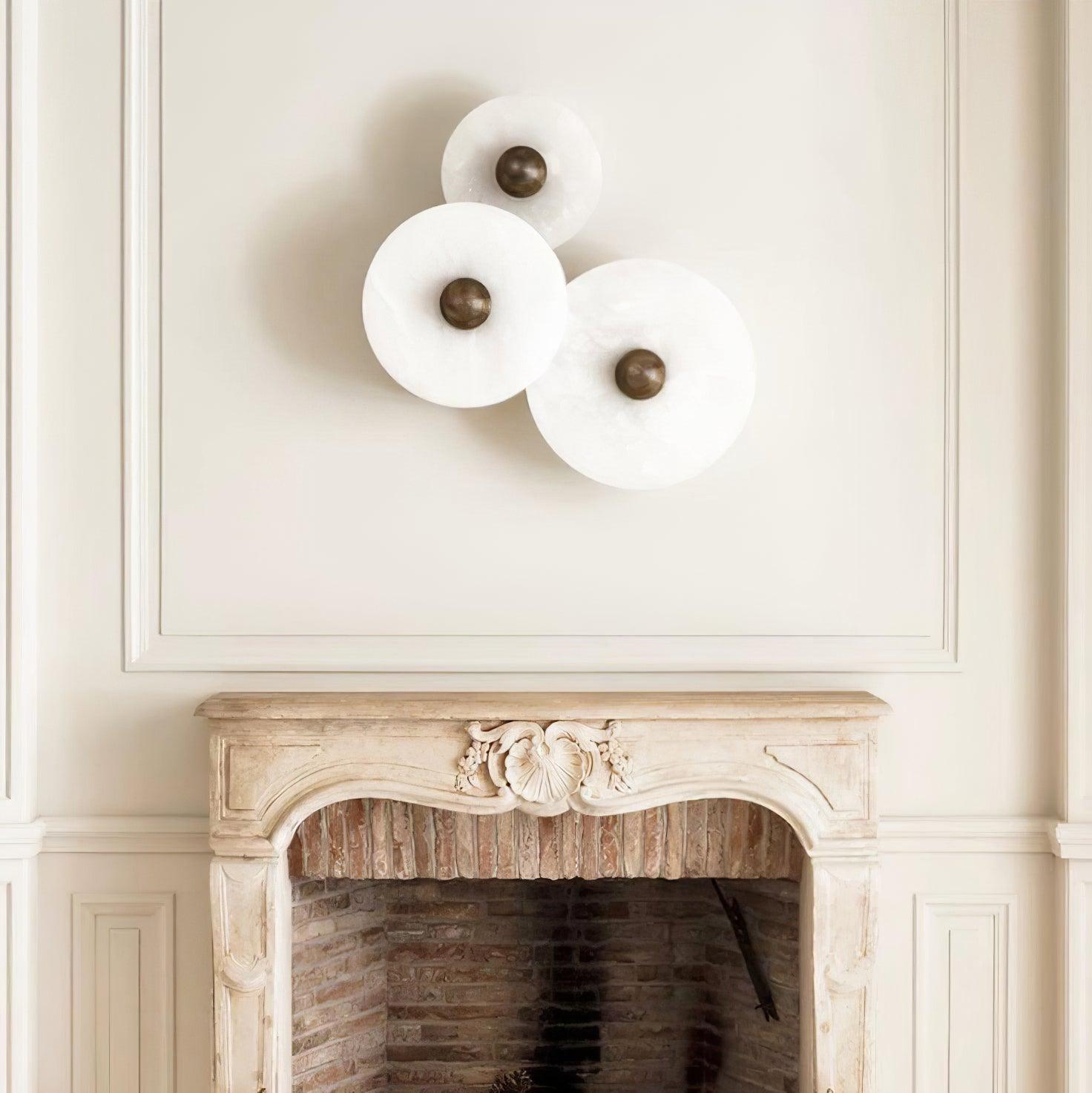 Cryn Alabaster Combination Wall Lamp - Lamp Copper
