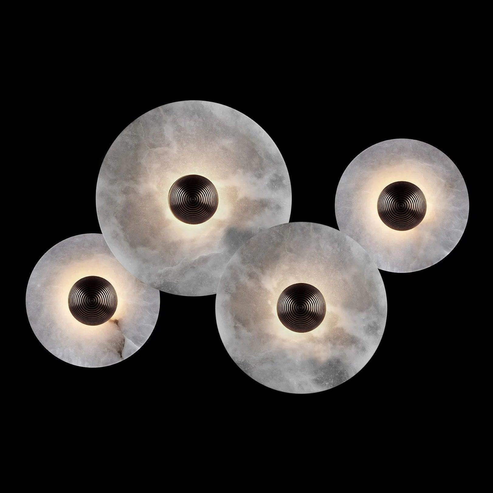 Cryn Alabaster Combination Wall Lamp - Lamp Copper