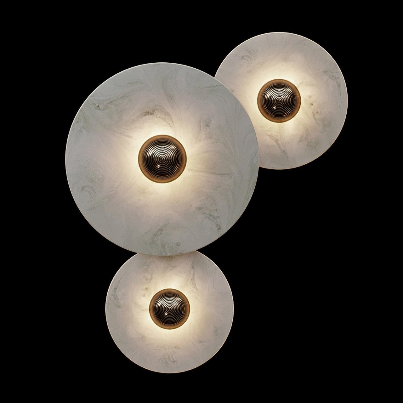 Cryn Alabaster Combination Wall Lamp - Lamp Copper