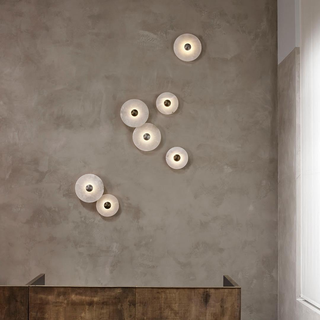 Cryn Alabaster Combination Wall Lamp - Lamp Copper