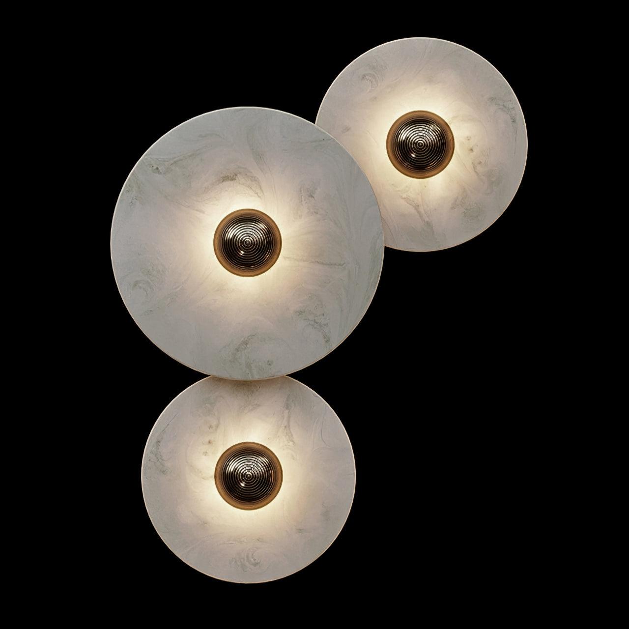 Cryn Alabaster Combination Wall Lamp - Lamp Copper