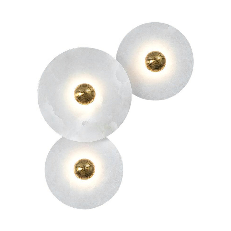Cryn Alabaster Combination Wall Lamp - Lamp Copper