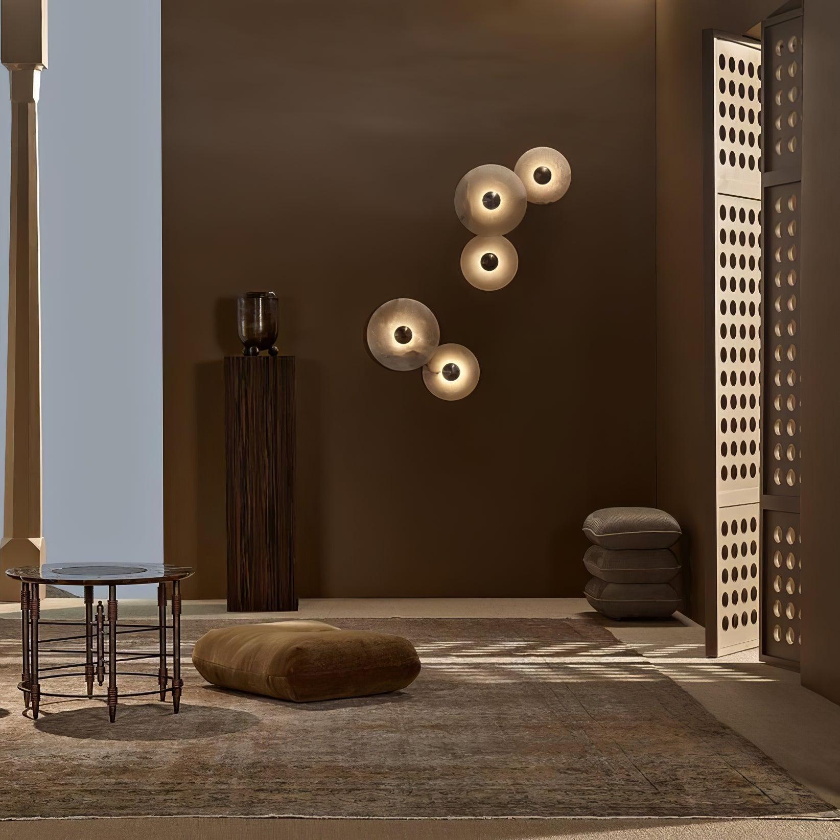 Cryn Alabaster Combination Wall Lamp - Lamp Copper