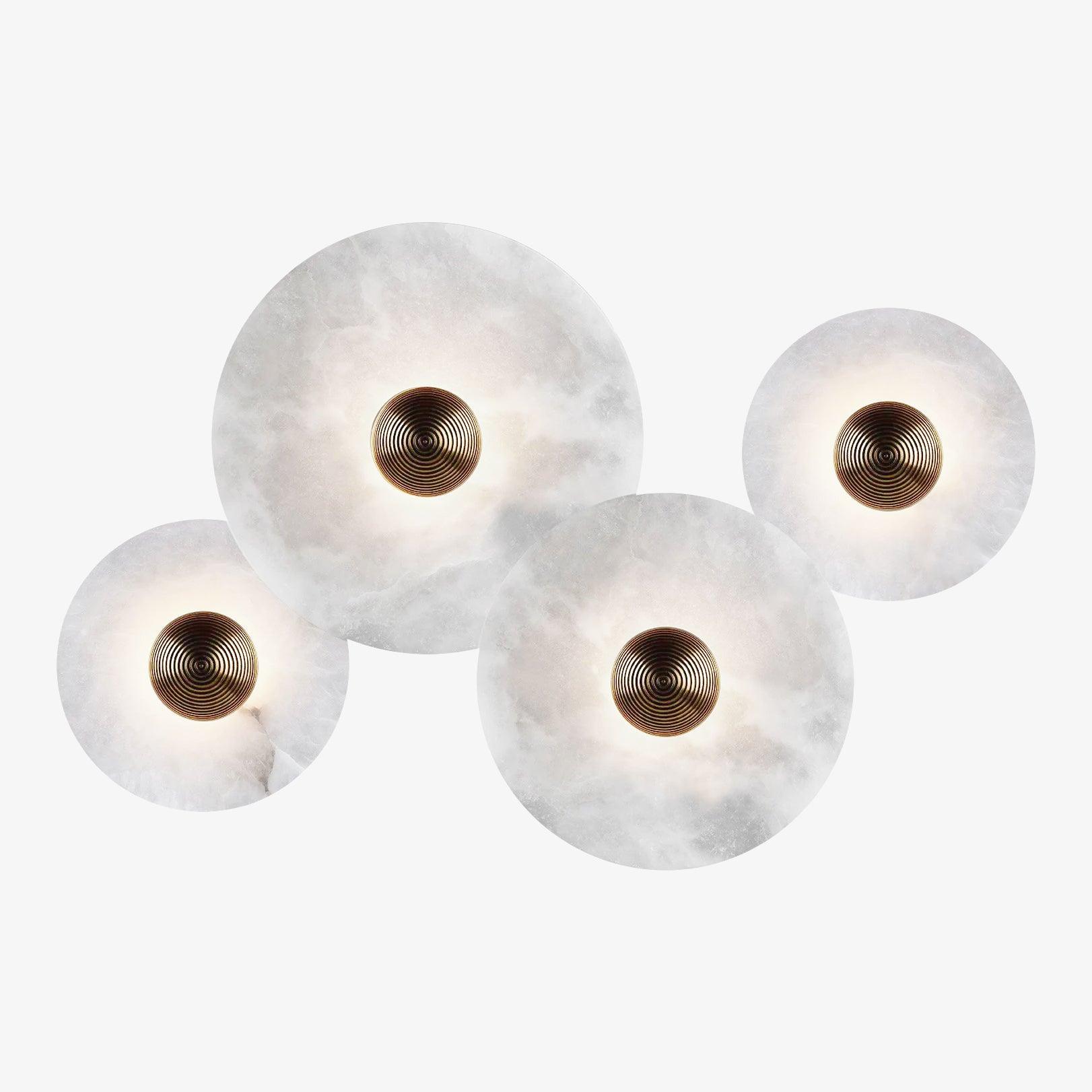 Cryn Alabaster Combination Wall Lamp - Lamp Copper