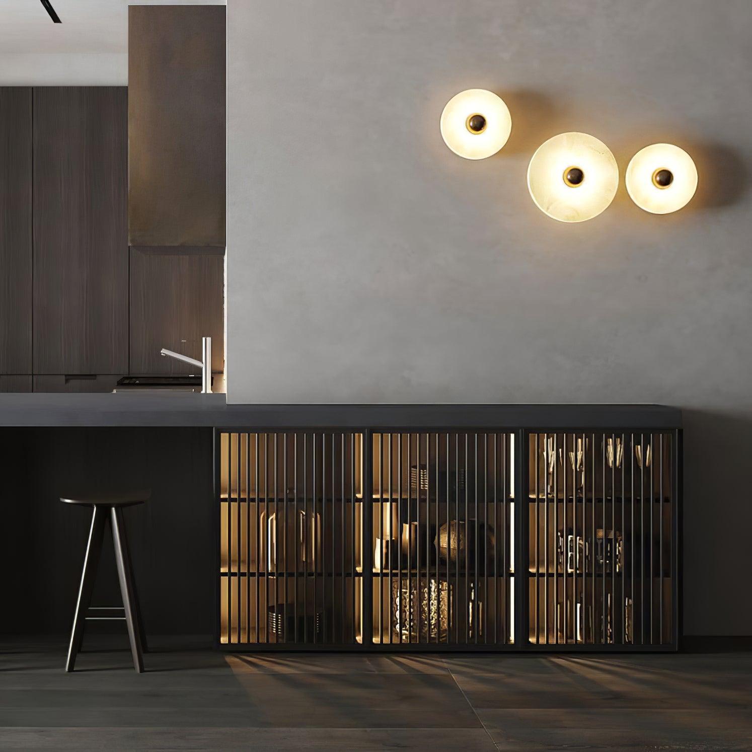 Cryn Alabaster Combination Wall Lamp - Lamp Copper