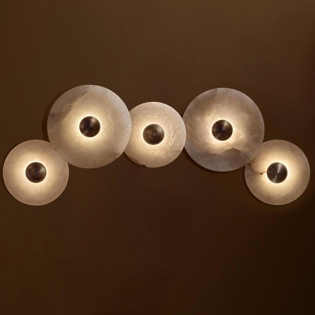 Cryn Alabaster Combination Wall Lamp - Lamp Copper