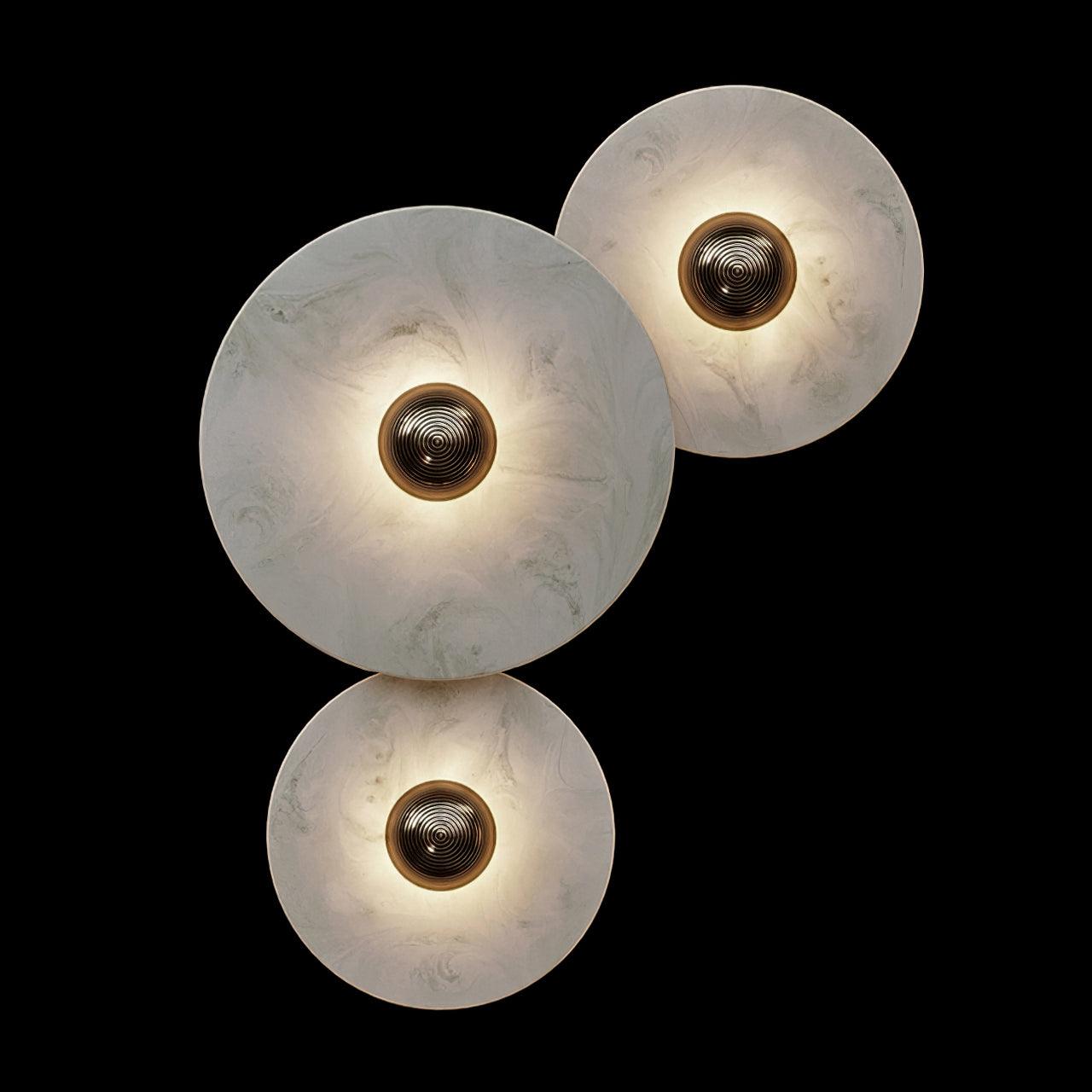 Cryn Alabaster Combination Wall Lamp - Lamp Copper
