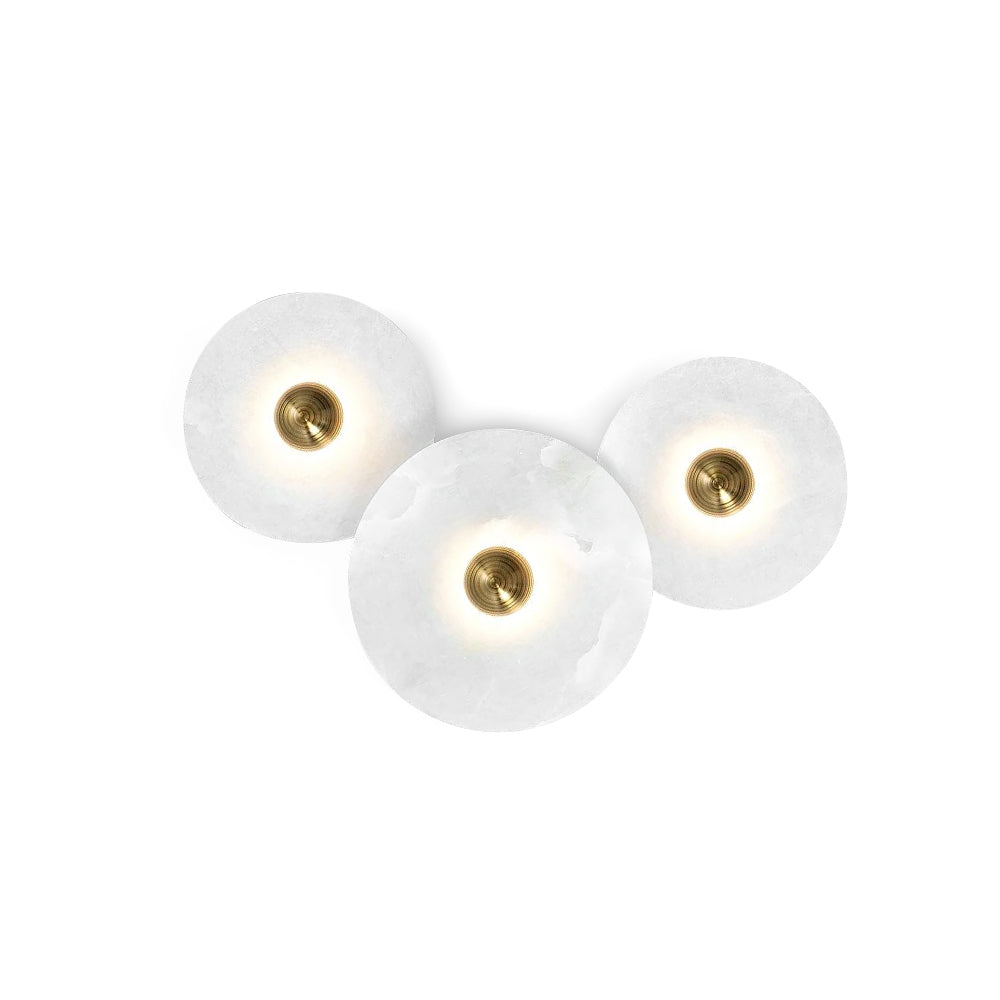 Cryn Alabaster Combination Wall Lamp - Lamp Copper