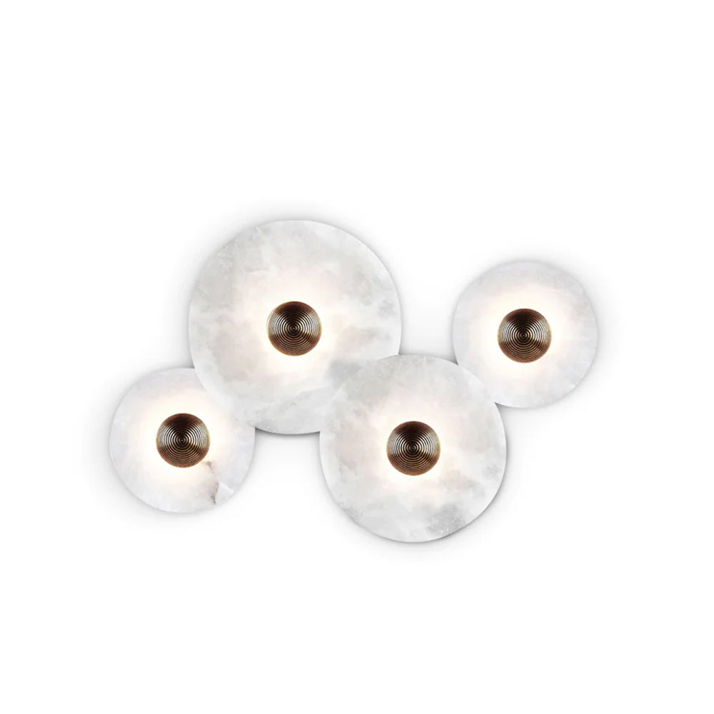 Cryn Alabaster Combination Wall Lamp - Lamp Copper