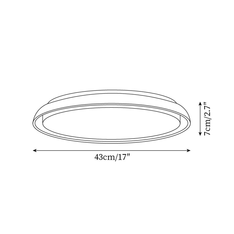 Halo Round Travertine Ceiling Light - Lamp Copper