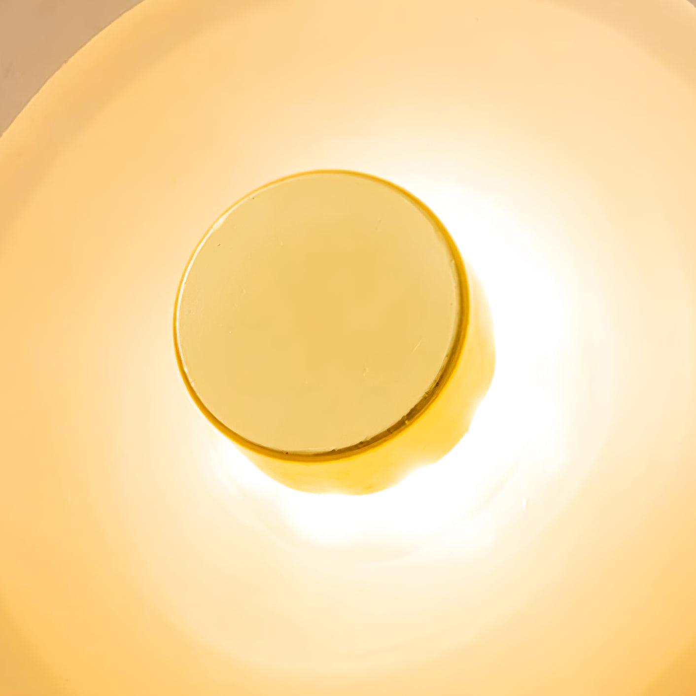 Lunara Amber Glass Ceiling Light - Lamp Copper