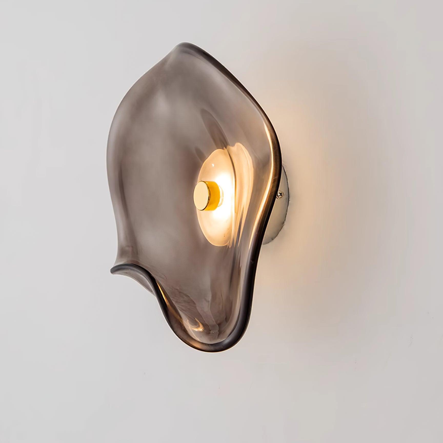 Lunara Amber Glass Ceiling Light - Lamp Copper