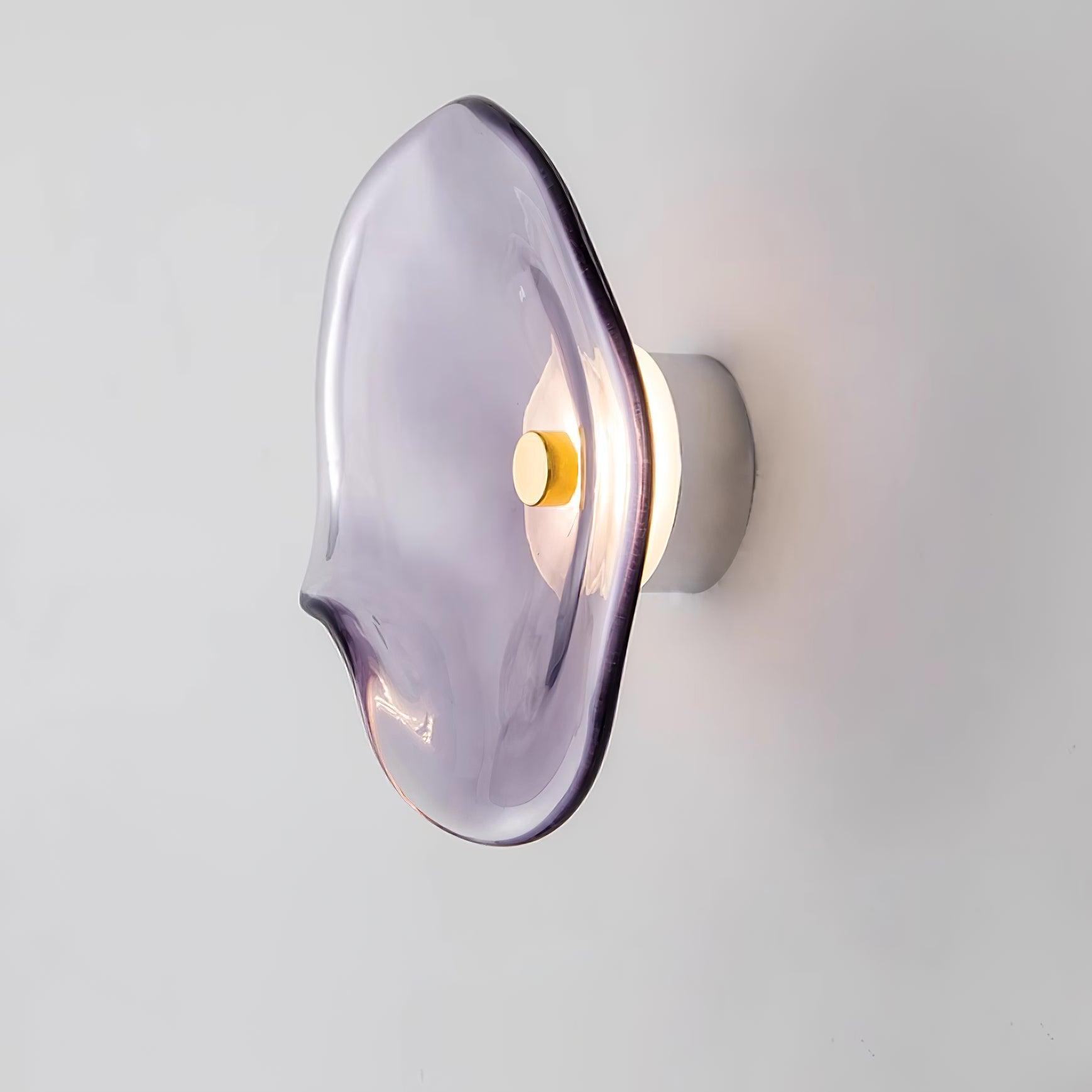 Lunara Amber Glass Ceiling Light - Lamp Copper
