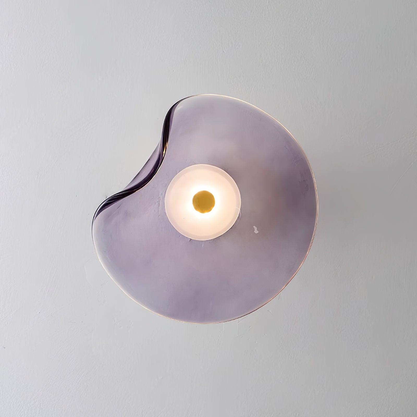 Lunara Amber Glass Ceiling Light - Lamp Copper