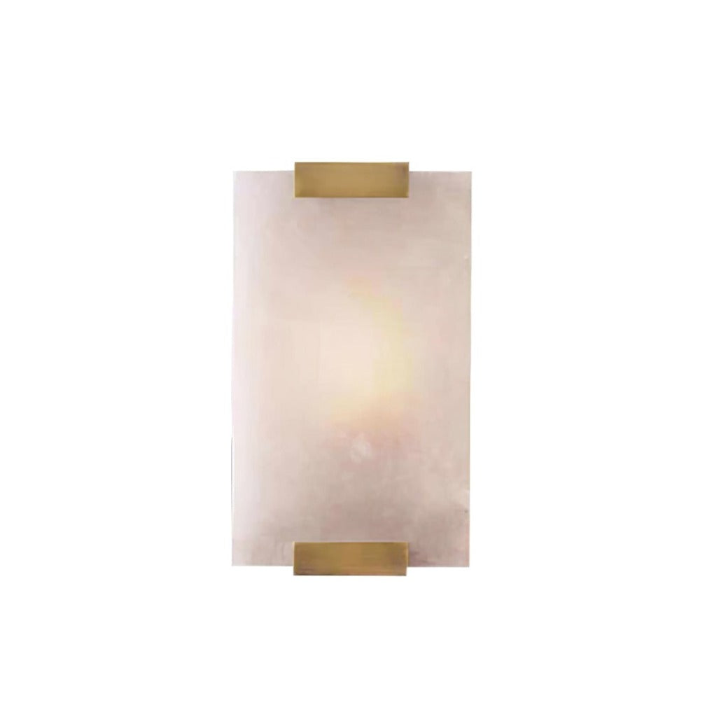 Roux Wall Lamp Alabaster Panel Glow - Lamp Copper