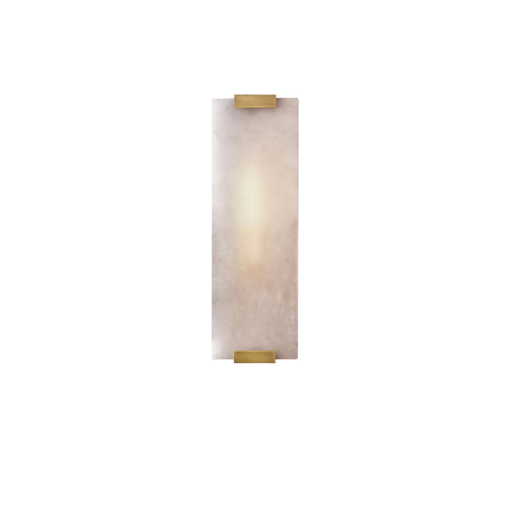 Roux Wall Lamp Alabaster Panel Glow - Lamp Copper