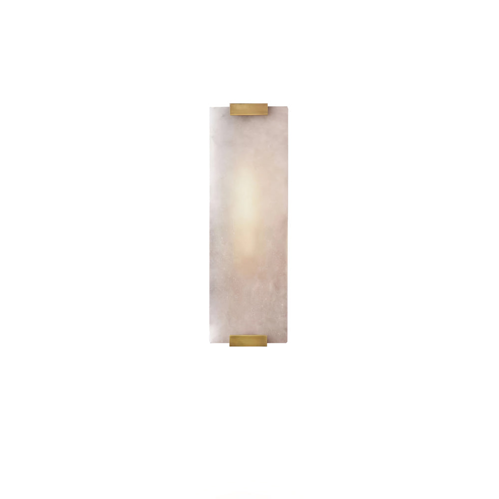 Roux Wall Lamp Alabaster Panel Glow - Lamp Copper