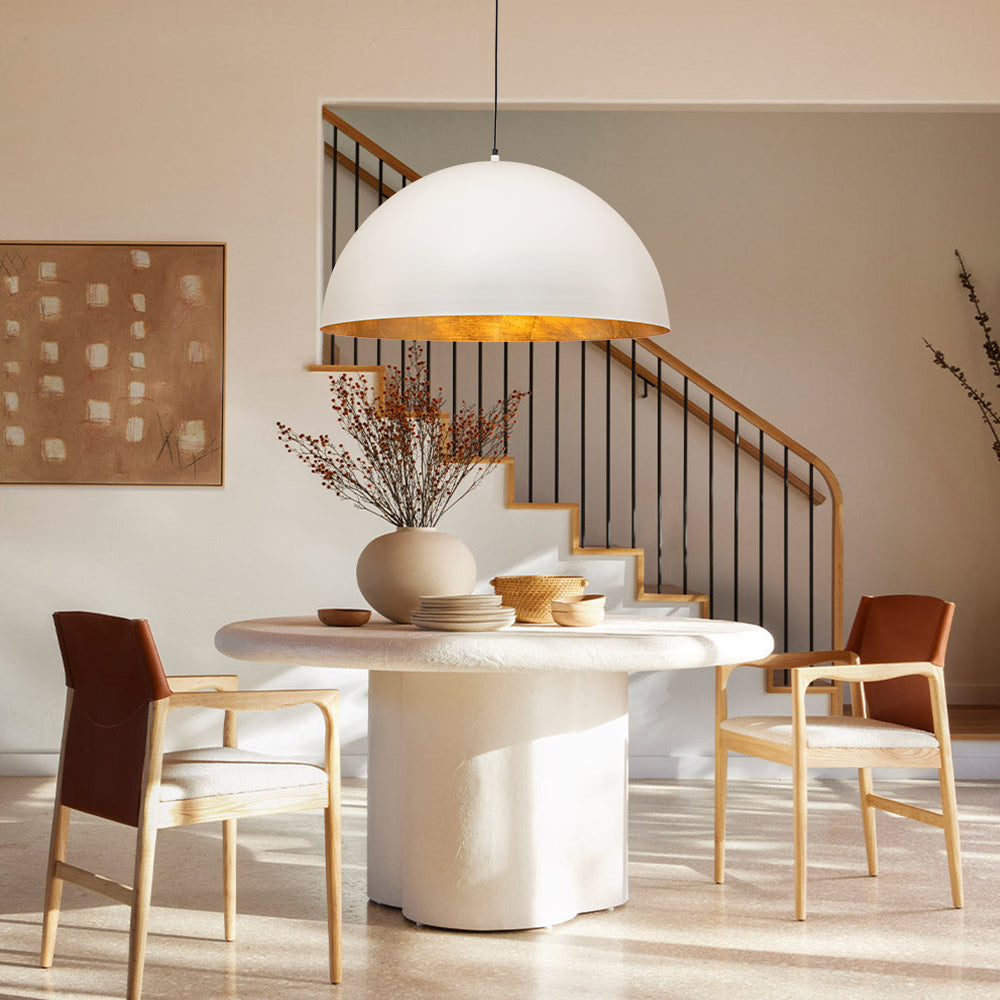 Aevum Modern Metal Dome Pendant Light - Lamp Copper