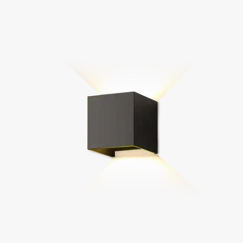 Nexu Modern Adjustable Square Outdoor Wall Lamp LED - Lamp Copper