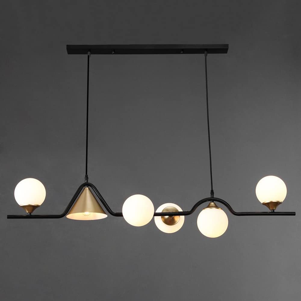 Arisha Modern LED Pendant Light Black/Gold Glass Living Room/Bedroom - Lamp Copper