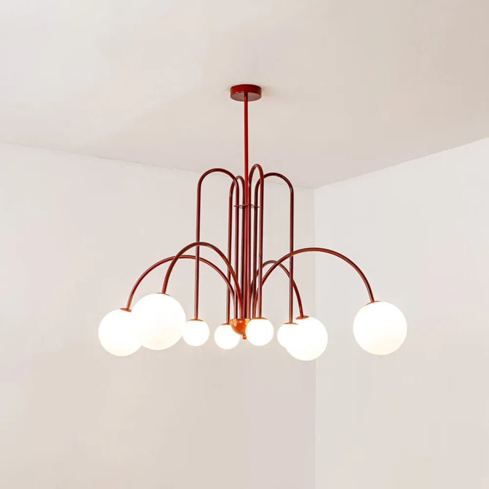 Monica Pendant Light Double Layer Glass Bubble - Lamp Copper