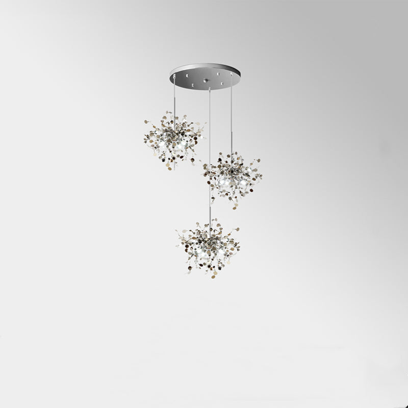 Olivia Artsy Classy Cluster Fireworks Pendant Light, Stainless steel - Lamp Copper