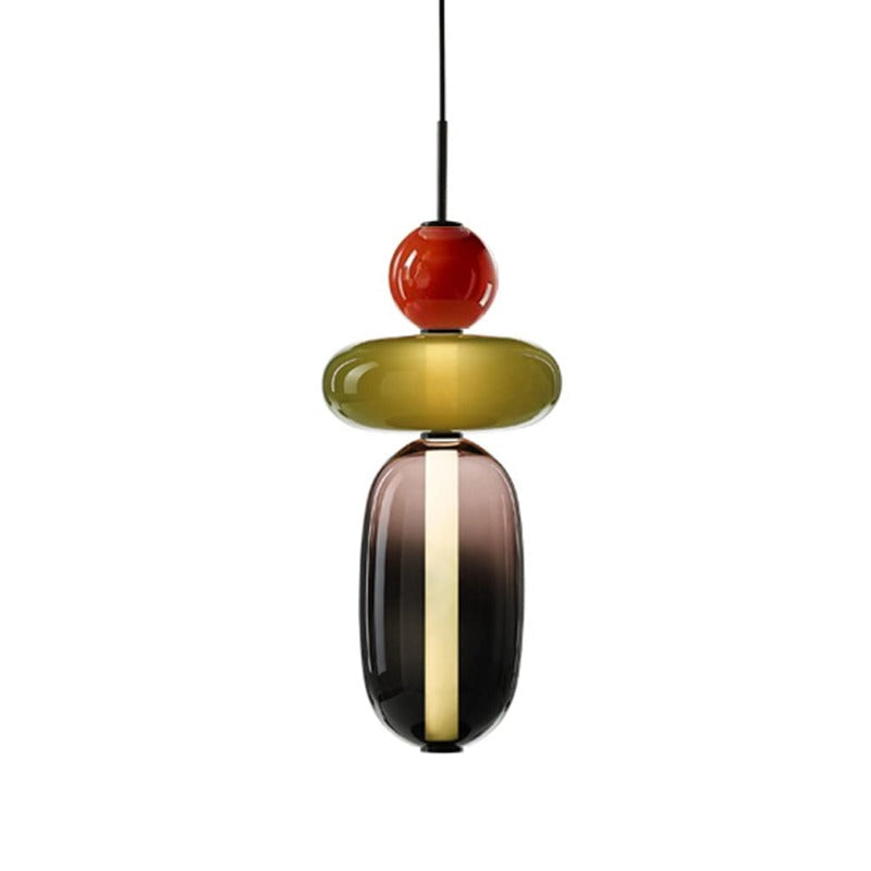 Syro Pendant Light Candied Glass - Lamp Copper