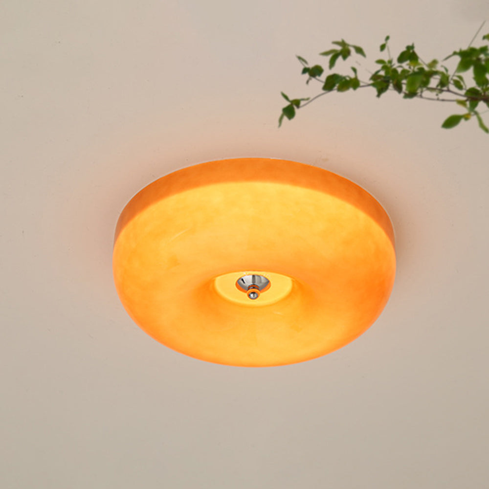 Candy Ceiling Light Cream Glass - Lamp Copper