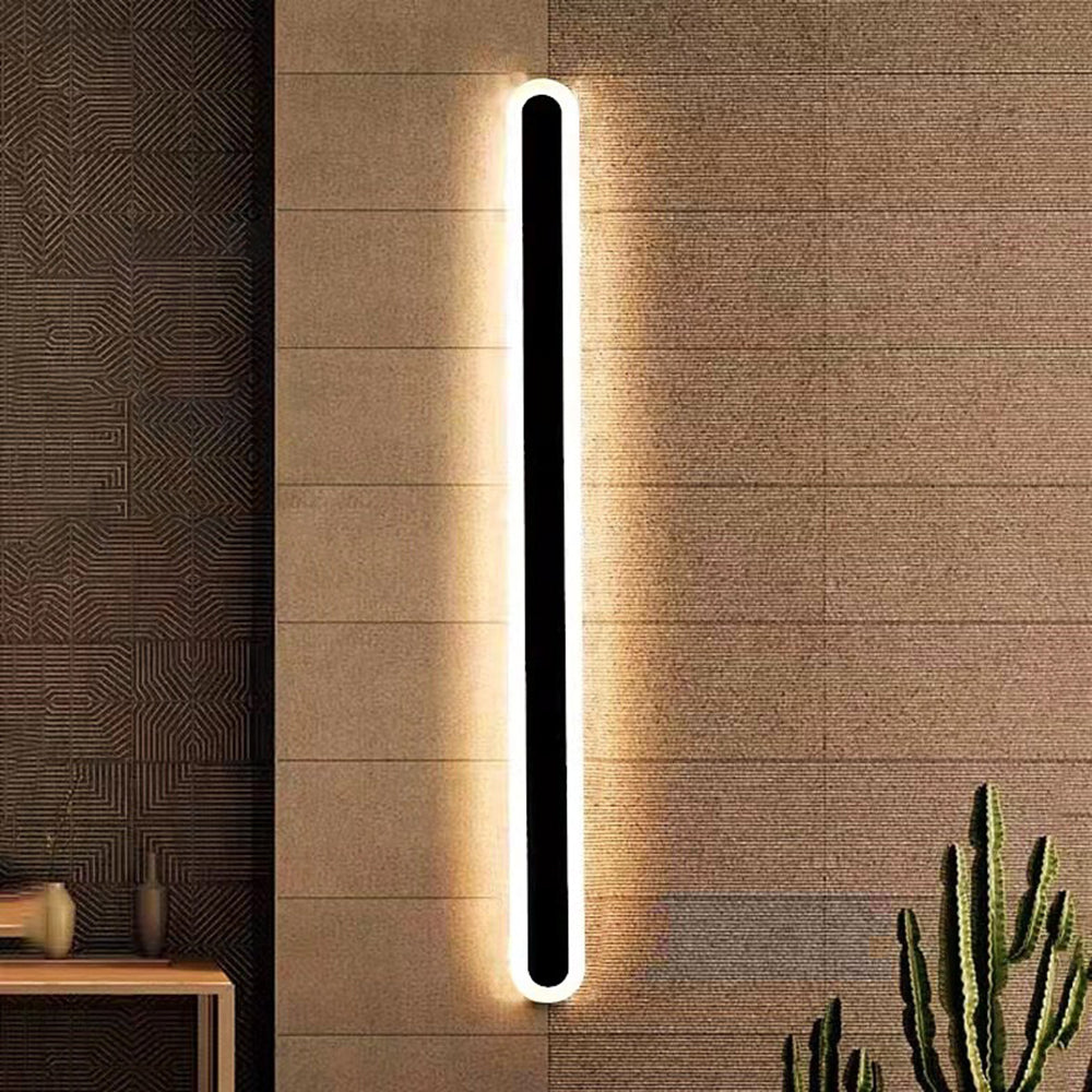 Orral Outdoor Wall Lamp Linear Oval - Lamp Copper